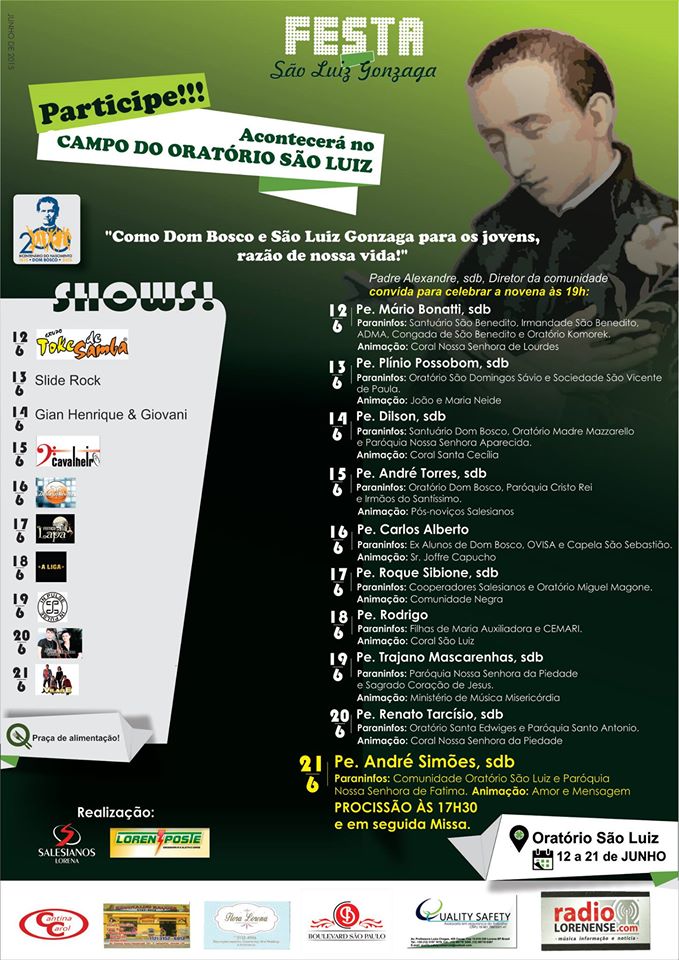 folheto festa