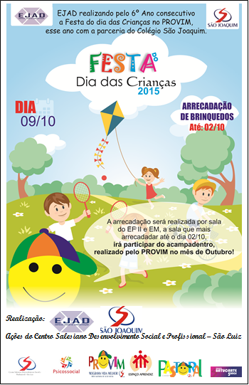 festa dia das crianças provim